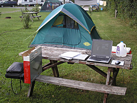 My home office during the summer of 2006.