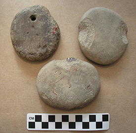 Net sinkers of from the Garney Barr Collection.