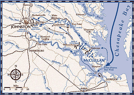 General McClellans 1862 Peninsula Campaign.