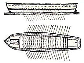 Barge Sketch by Joshua Barney, 4 July 1813.