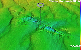 Outcomes of the survey done by multi-beam and side-scan sonar
(Photo copyright VIOE).