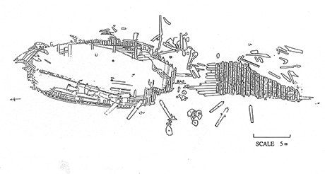 1990 Site Plan of the Warship Hazardous