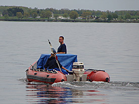 Jessi and Brad motor off at the beginning of the 2008 season.