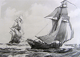 Solebay in Pursuit of Providence.