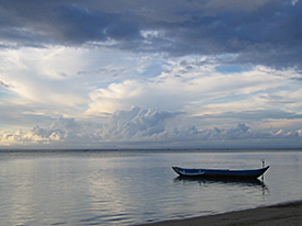 Local Malagasy pirogue/canoe.