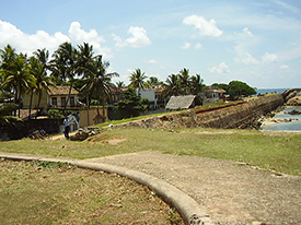 The Galle Fort Ramparts. The Galle Fort lighthouse.