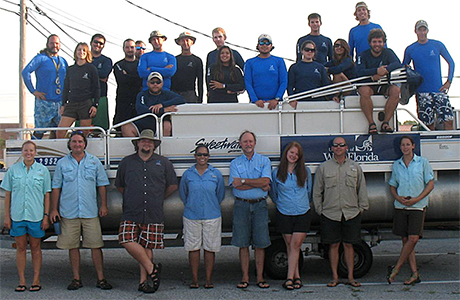 Maritime Archaeology Students and Faculty at the University of West Florida 2009 Field School .
