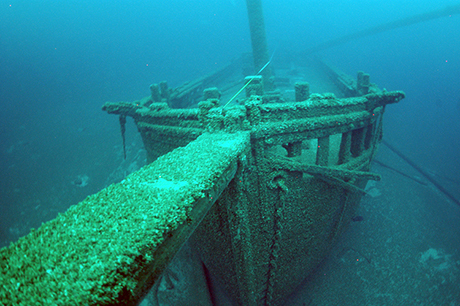 Bow view of Walter B. Allen.